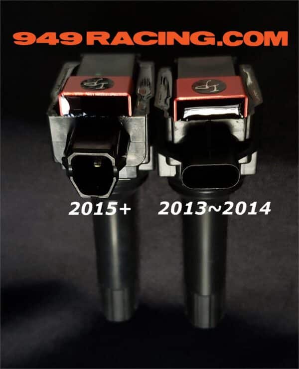 Racing wheel lug nuts comparison, 949RACING.com branding.